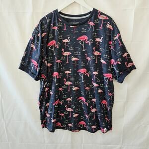 Free Planet Flamingo AOP Short Sleeve Tee Pink Blue Size 2X